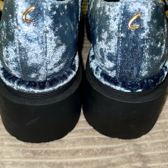 New Circus by Sam Edelman Blue Velvet Nellie Mary Jane Platform size 6.5/8 💙 - Picture 9 of 15